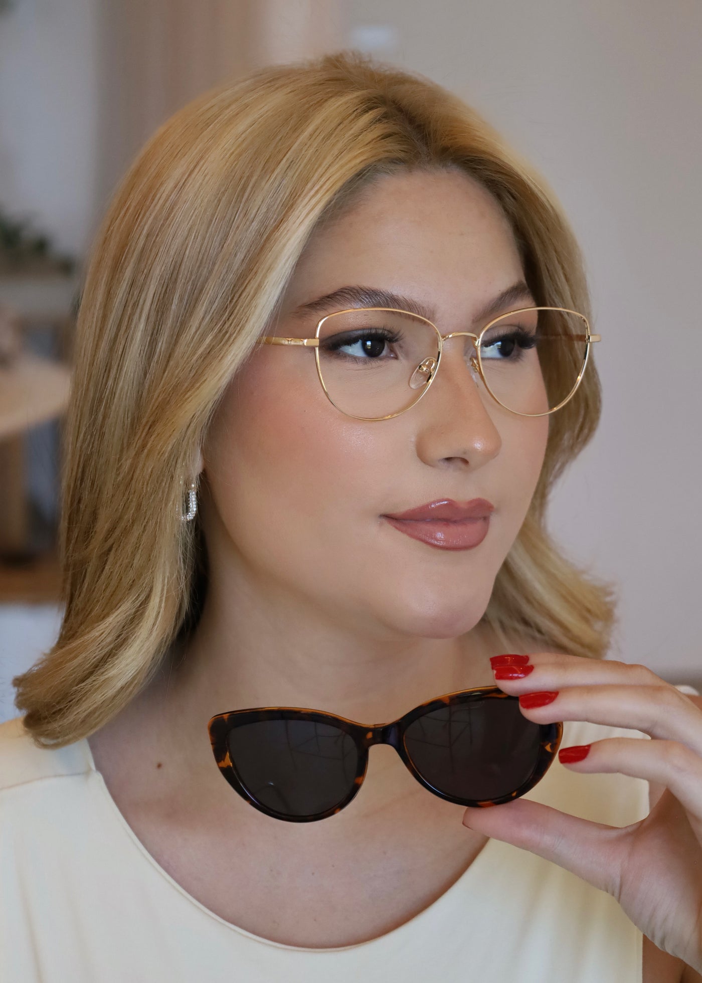 Óculos de Grau Clip-on Aline