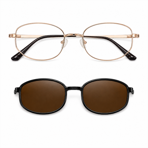 Armação Isla + lentes antirreflexo até 4 graus (longe ou perto) cor sortida