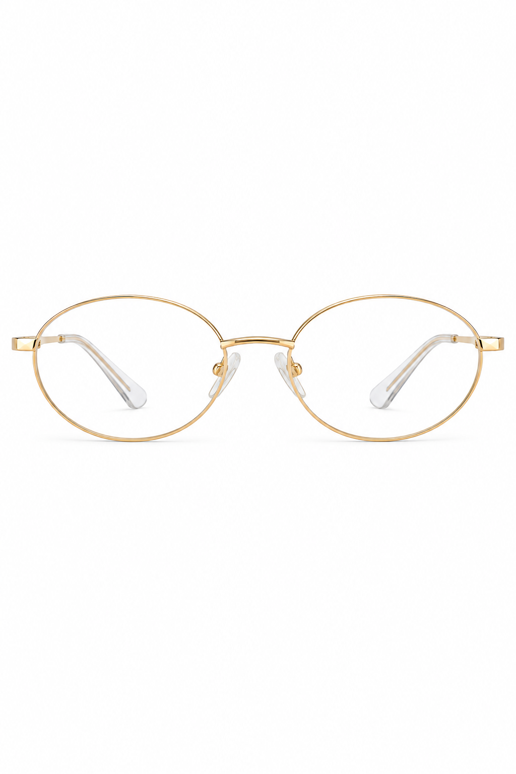 Armação Yara 2.0 Dourada + lentes antirreflexo + blue até 4 graus (longe ou perto)
