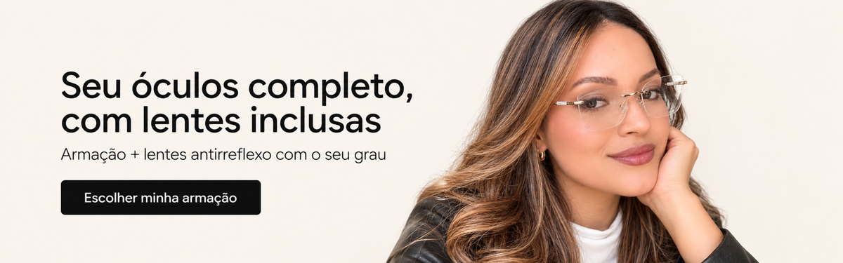 Óculos de grau com lentes inclusas
